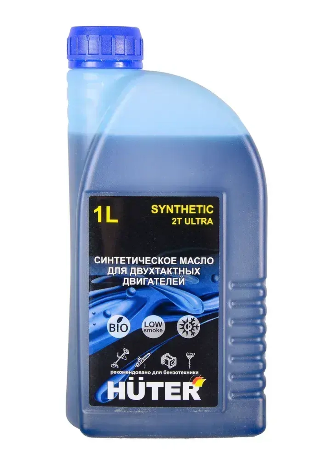 Масло 2Т ULTRA синтетическое для двухтактных двигателей, для техники Huter, 1л.