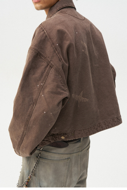 Куртка Nothomme Monterest Year of the Horse Limited Edition Vintage Washed Distressed Detroit Loose Fit Cropped Canvas Jacket