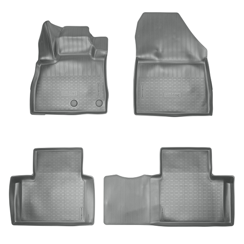 Ковры в салон Norplast/Unidec для Renault Scenic IV (2016-), Серый, 1,2 ряд, арт.NPA11-C69-704-1-G