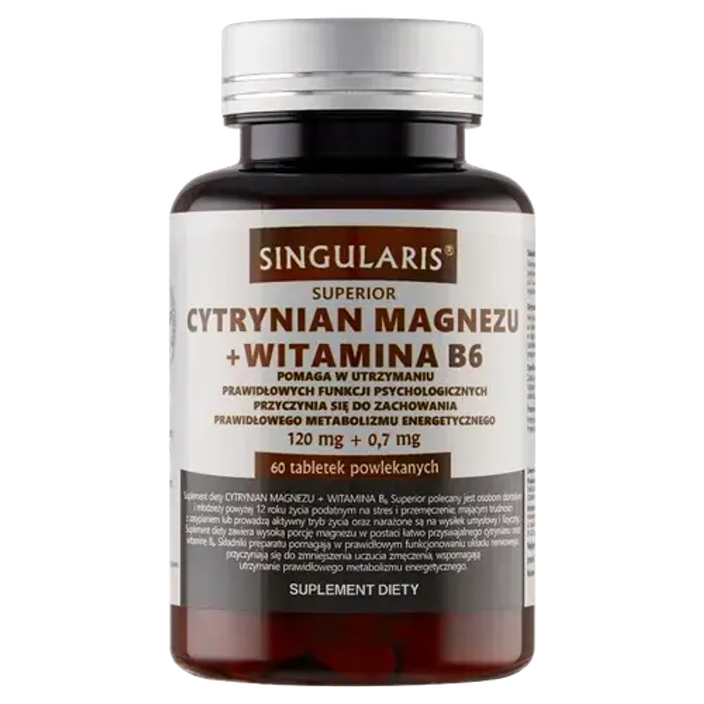 Singularis Superior Цитрат магния + витамин B6 - 60 таблеток