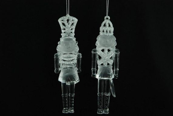 Украшение &quot;Щелкунчик&quot; цвет серебро,2 вида,цена за 1 шт.15 см, (150094)