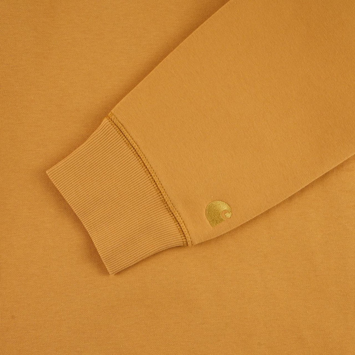 Толстовка мужская Carhartt WIP Chase 13 Oz артикул:I026383_yellow - купить в магазине Дайс