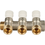 Коллектор распределительный STOUT 3/4" на три отвода 3/4" евроконус