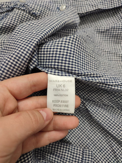 Блуза WareHouse в клетку 40 размер