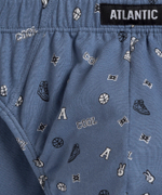 Мужские трусы слипы спорт Atlantic, набор из 3 шт., хлопок, светлый хаки + черные + голубые, 3MP-164