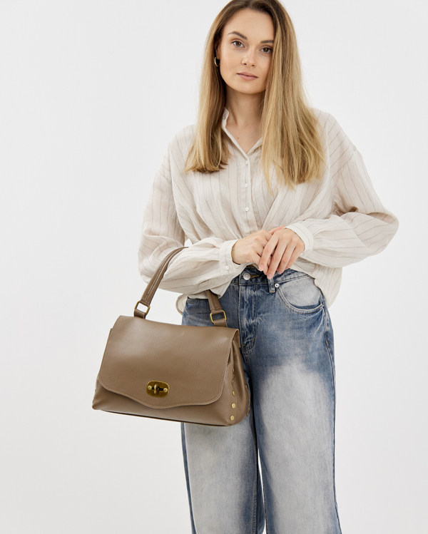 Сумка 980 03 тауп темный