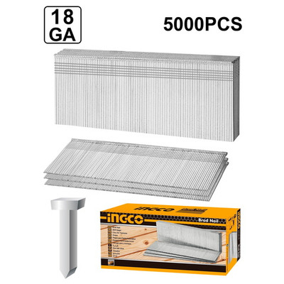 Гвозди для пневматического нейлера 18GA (30х1.25х1 мм) 5000 шт. INGCO ANA18301