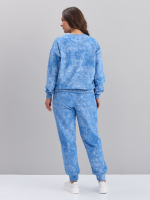 Костюм с брюками КБфл-90М/варенка-аквамарин-п