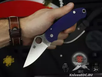 Нож складной Spyderco Para 3 223GPDBL c клинком из стали CPM-S110V, рукоять G10