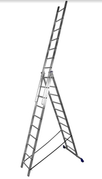 Лестница алюмин.  3секц* 10ступеней (2,84м-4,51м-6,17м) / МОНТАЖНИК