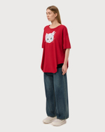 VIVIENNE WESTWOOD RED LABEL ФУТБОЛКА КРАСНАЯ С ПРИНТОМ