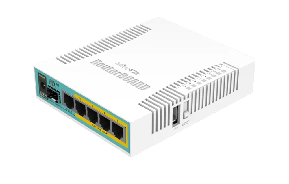 MikroTik hEX PoE маршрутизатор