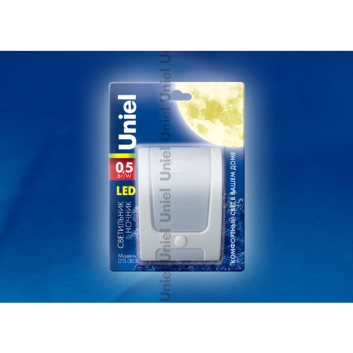 DTL-303-Гармония/White/3LED/0,5W Светильник-ночник. Блистерная упаковка.