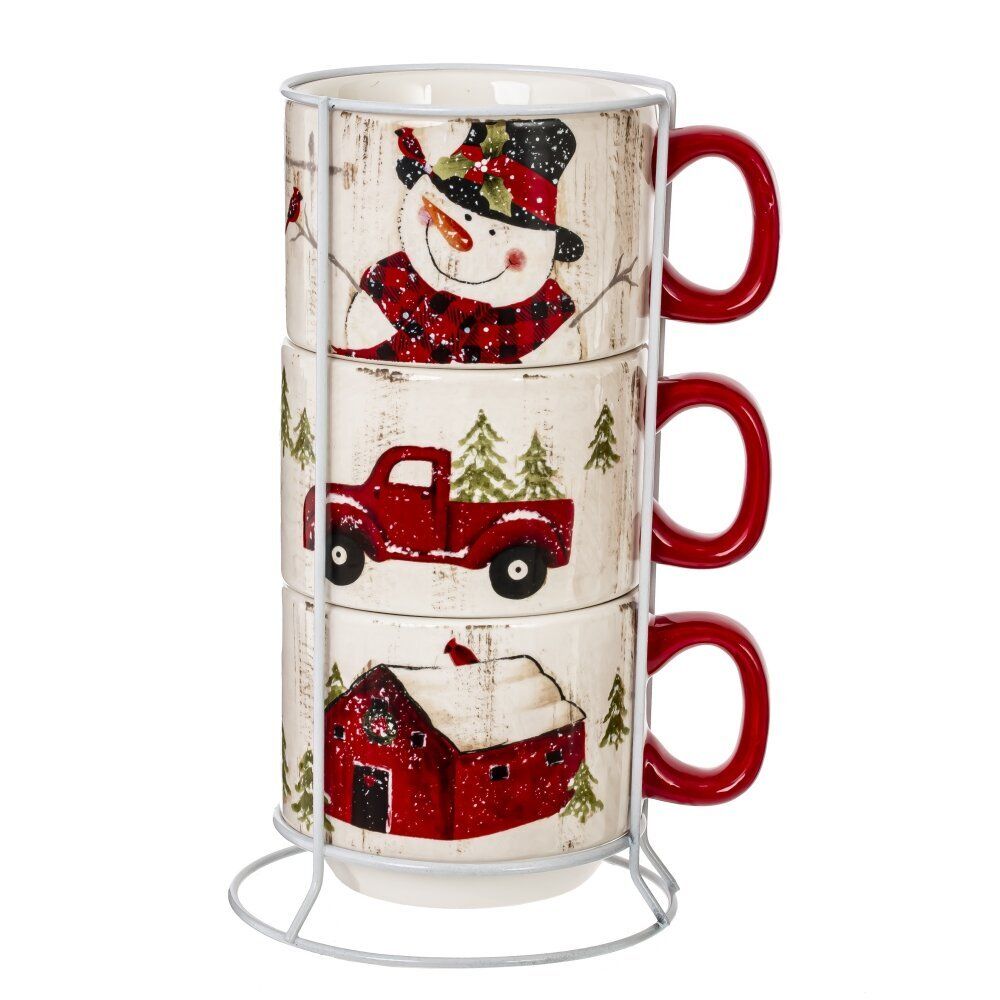 GAEM Набор из 3-х чашек на подставке (3x400 мл), L14,5 W12,5 H23 см