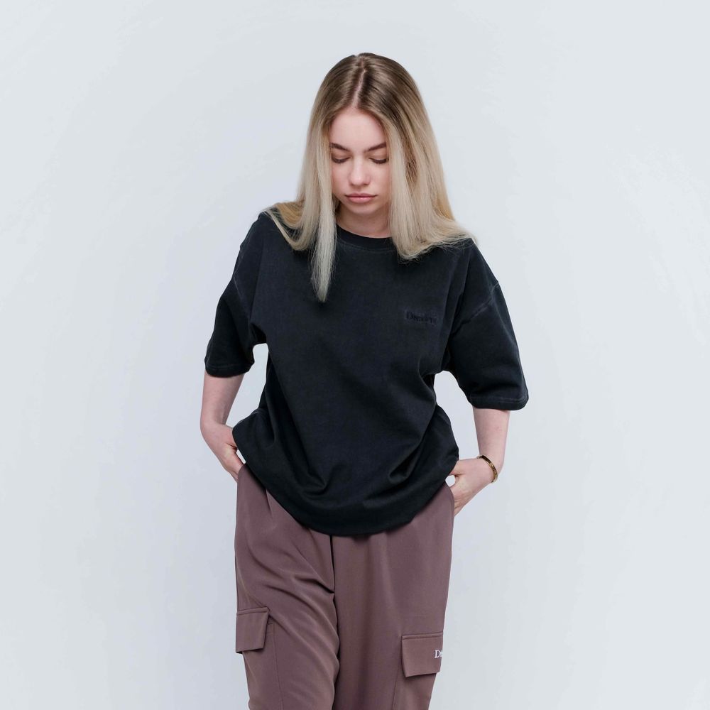 Футболка OG Logo Monochrome Asphalt черная