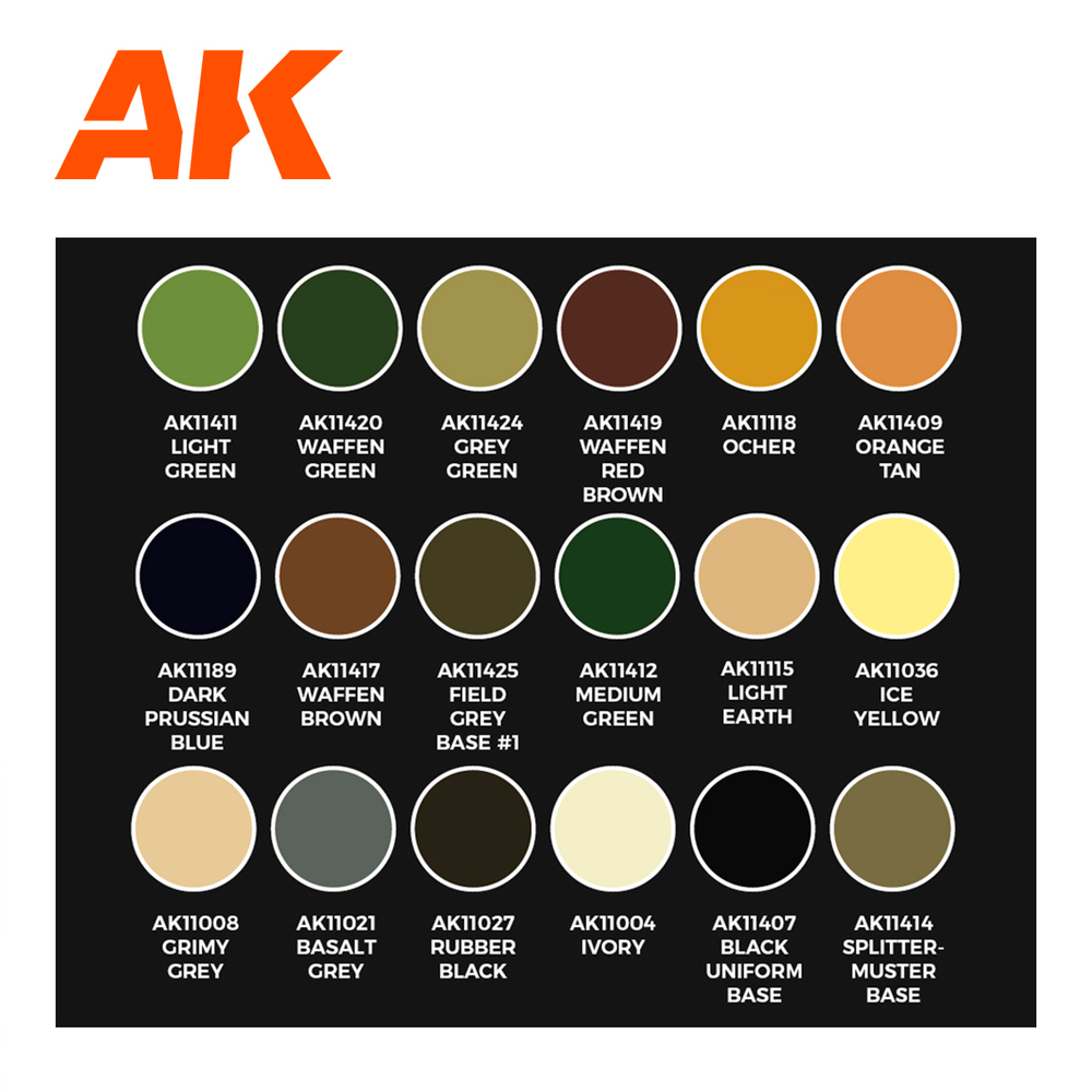 Набор красок AK interactive Signature Set - Calvin Tan 3G