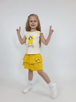 02-136-5 Комплект для девочки (фуфайка+ юбка)