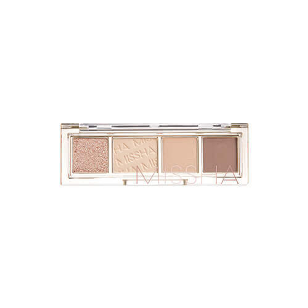 Палетка теней 4-х цветные MISSHA Day Vibe Palette Beige Motion 3 гр