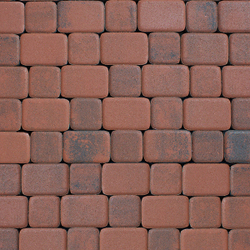 Тротуарная плитка КЛАССИКО - Листопад гладкий Клинкер, комплект из 2 видов плит