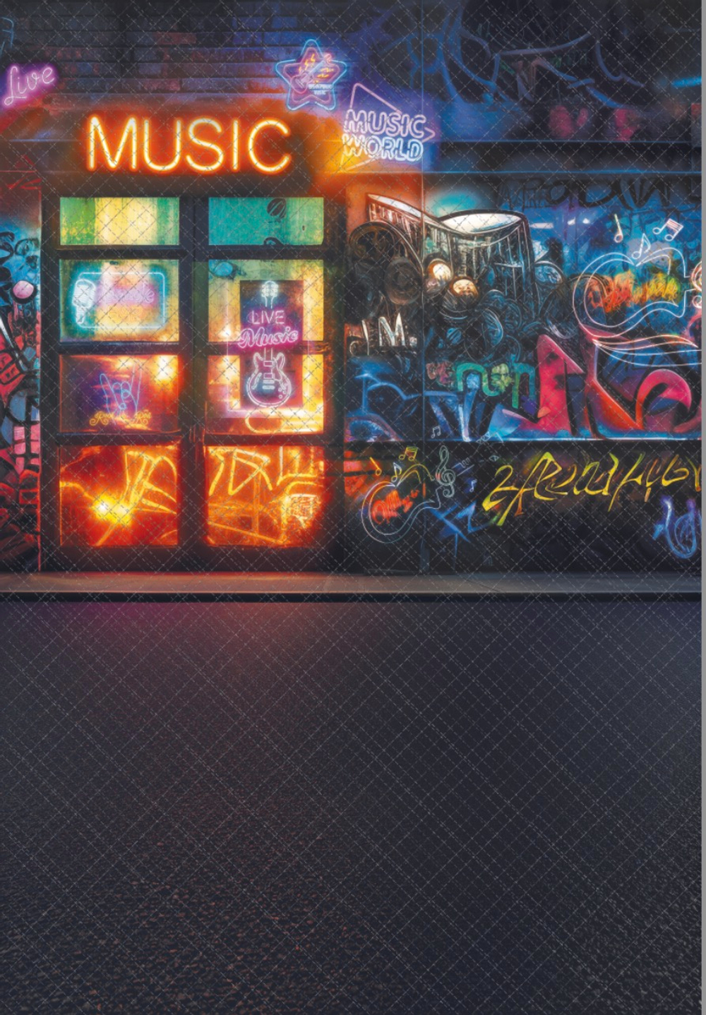 Граффити №1 - фон неопреновый