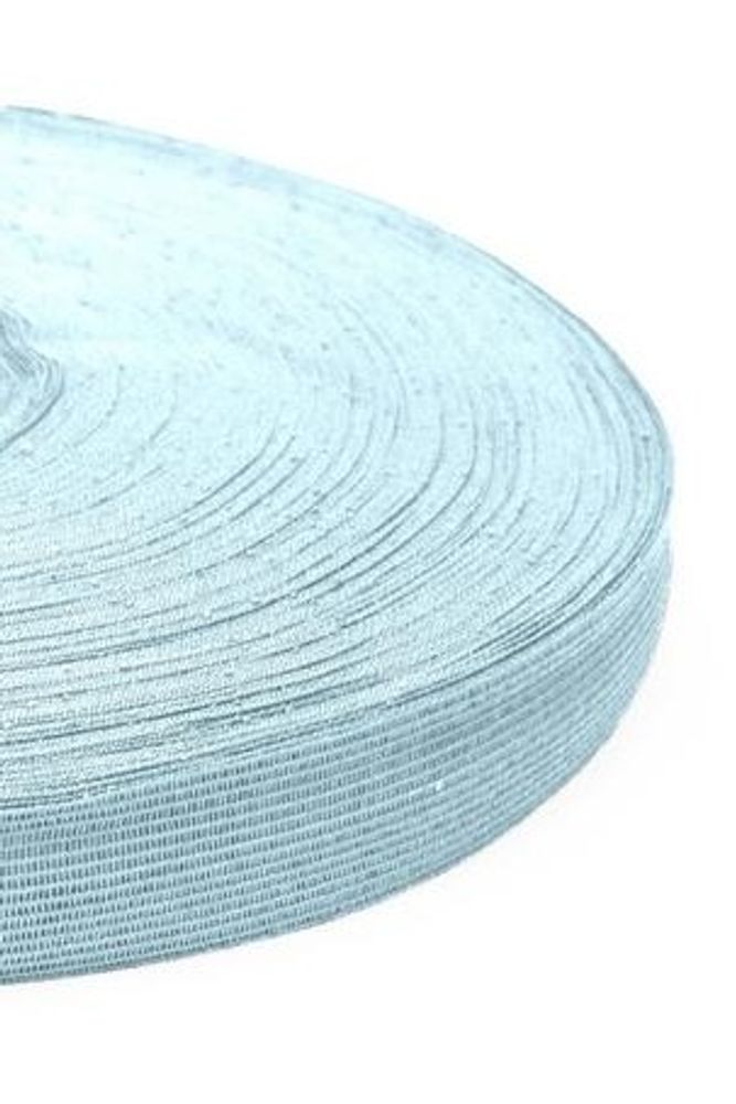 Тесьма вязаная окантовочная, ш. 2,2 см, 2,4 гр/м, голубой