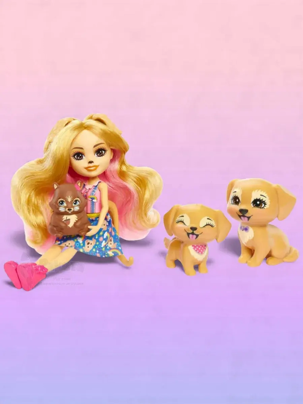 Набор Энчантималс Семья золотистых ретриверов Герики HHB85