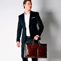 Сумка дорожная Piquadro Blue Square из натуральной кожи (BV4342B2/MO) 6