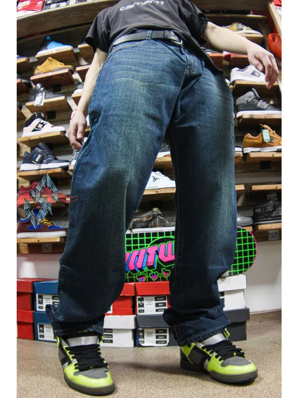 Джинсы прямые широкие трубы от Savitar Shoes Company