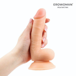 Телесный небольшой фаллоимитатор на присоске (Цвет: телесный)