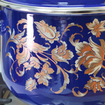 Кастрюля 5,5л коническая "Драгоценная" синяя