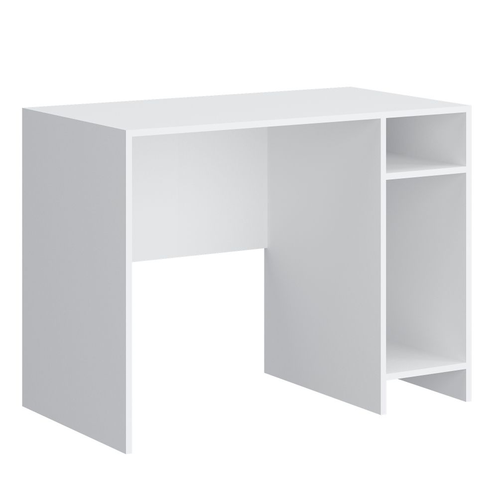 Стол компьютерный 3 Париж (белый), МФ 1+1