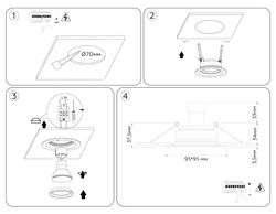 Ambrella Встраиваемый поворотный точечный светильник GU5.3 IP Protect TN1143
