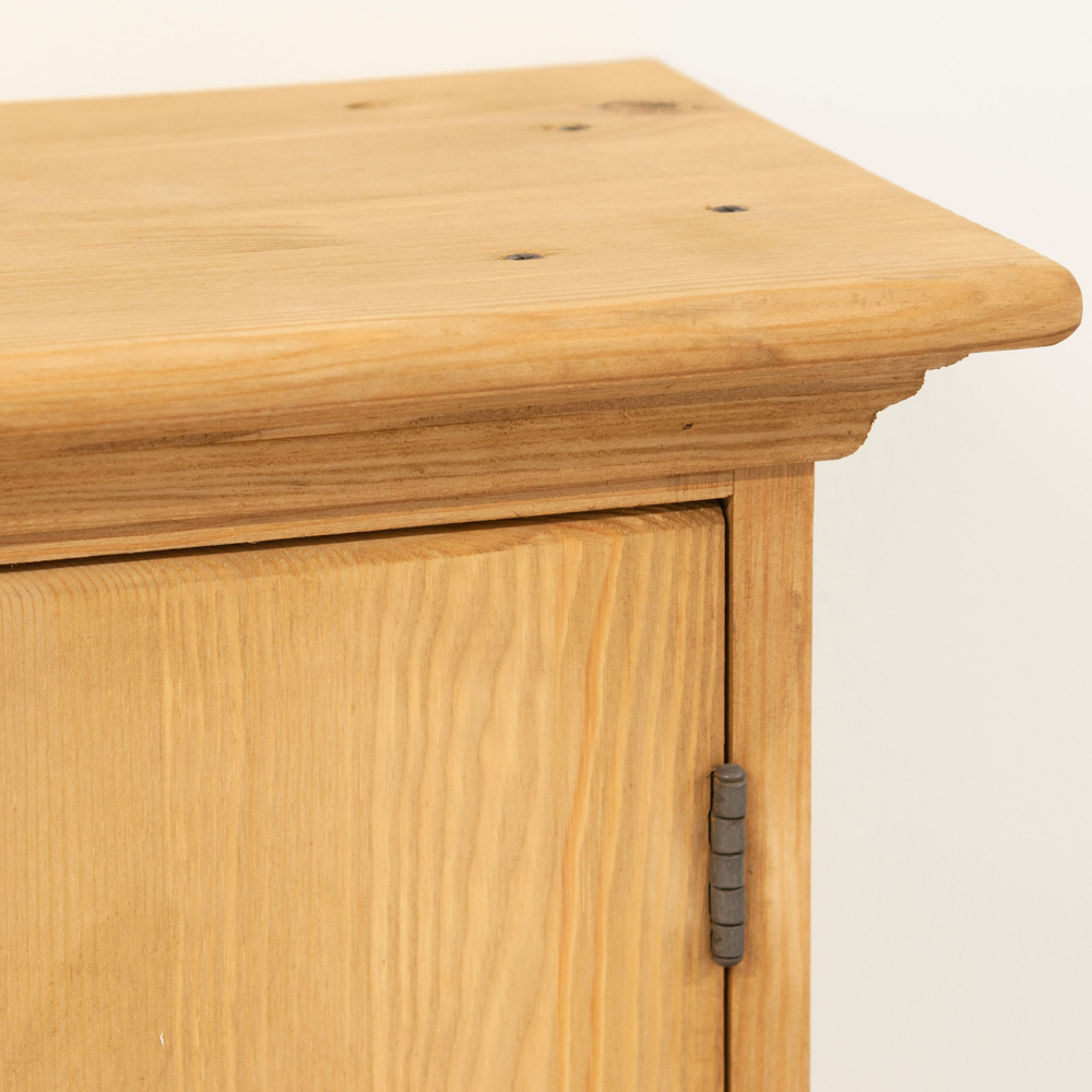 Шкаф навесной Прованс 2 двери 3 ящика для кухни и ванной из массива сосны, бежевый