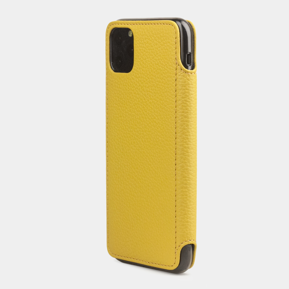 Чехол кожаный Benoit для iPhone 11 Pro желтого цвета