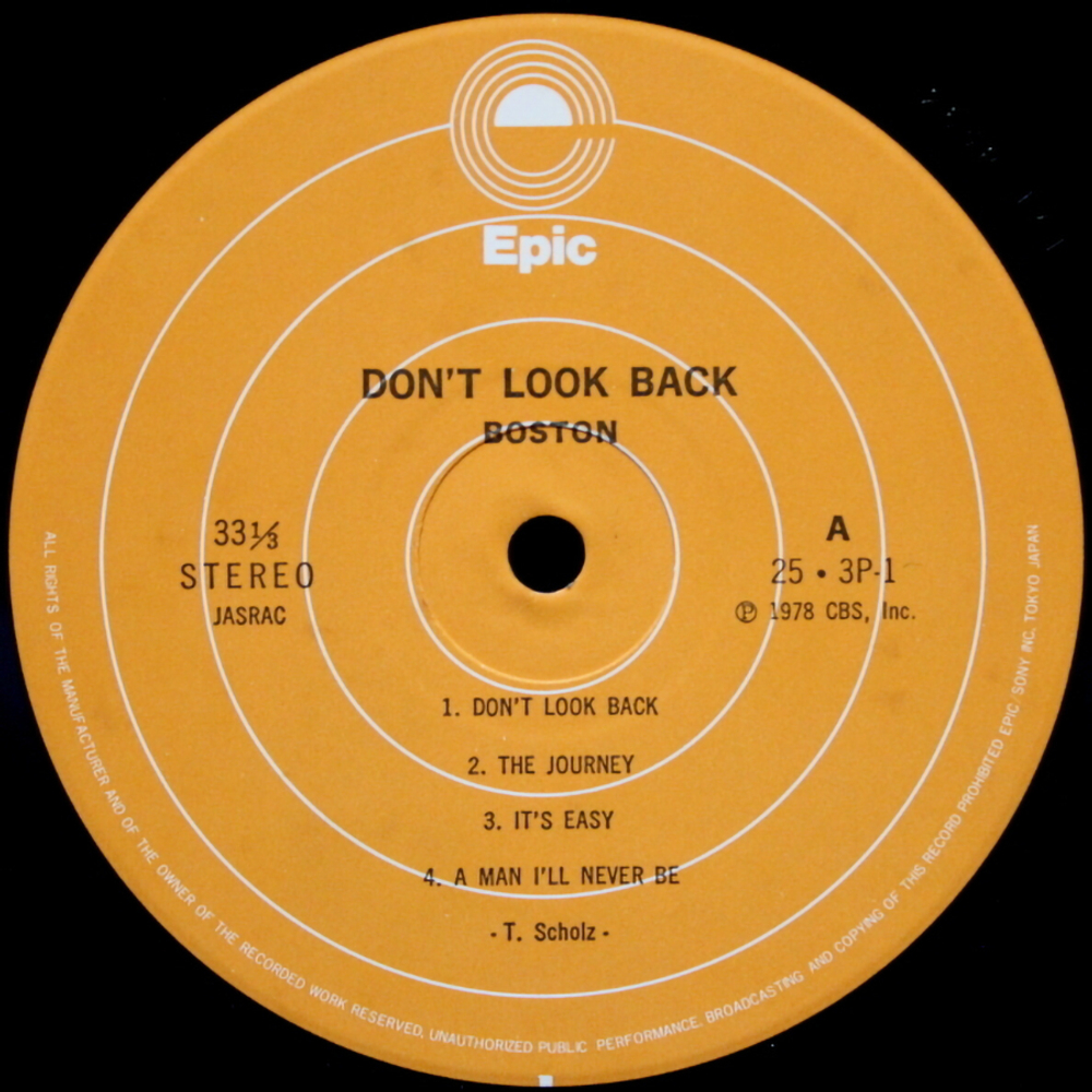 Boston / Don't Look Back (LP)