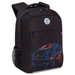 Рюкзак GRIZZLY школьный, анатомическая спинка, 2 отделения, для мальчиков, "SMART", 39х26х19 см, RB-556-2/1