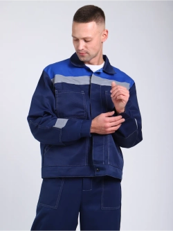 Куртка рабочая синяя летняя спецодежда спецовка