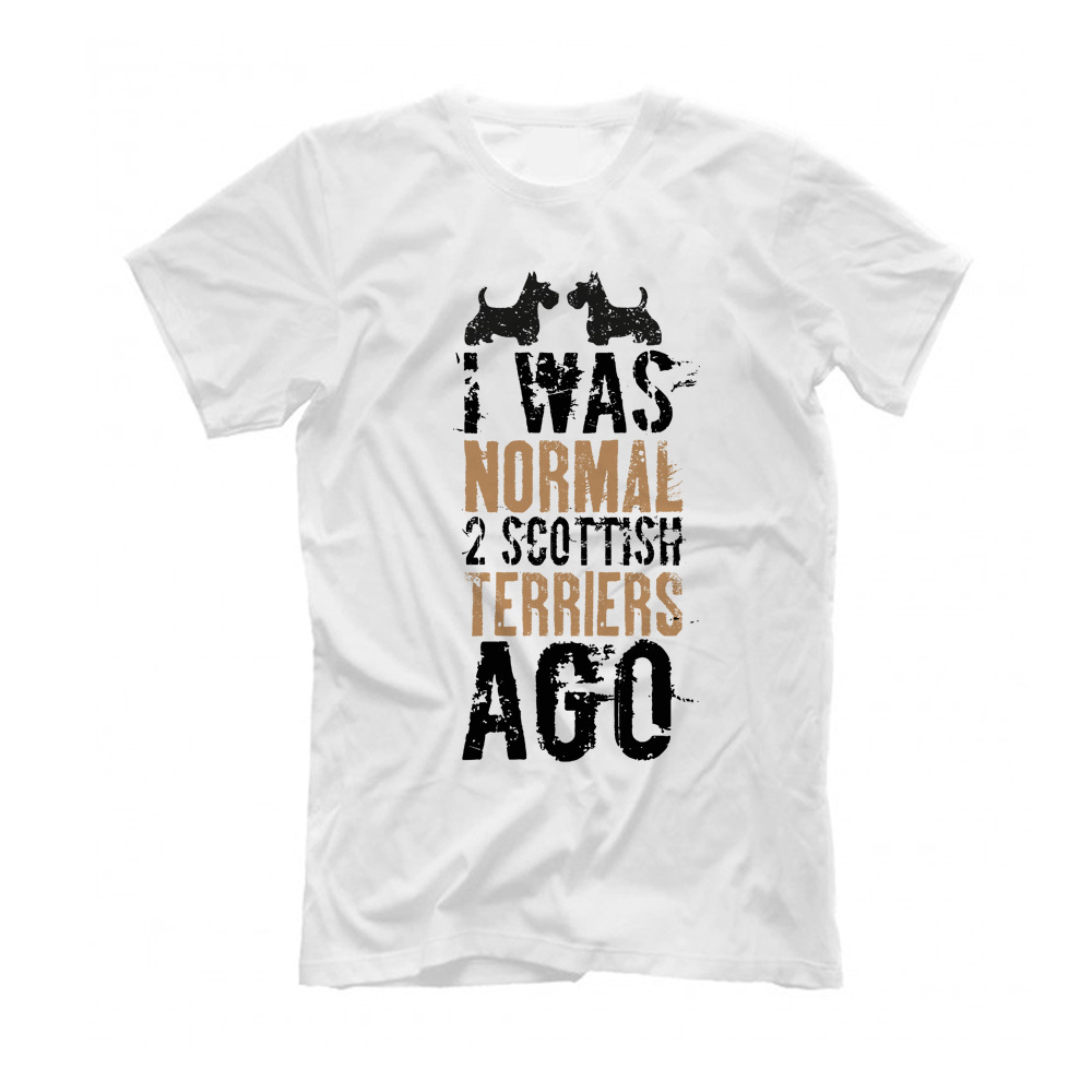 Футболка "Я был нормальным 2 скотча назад"