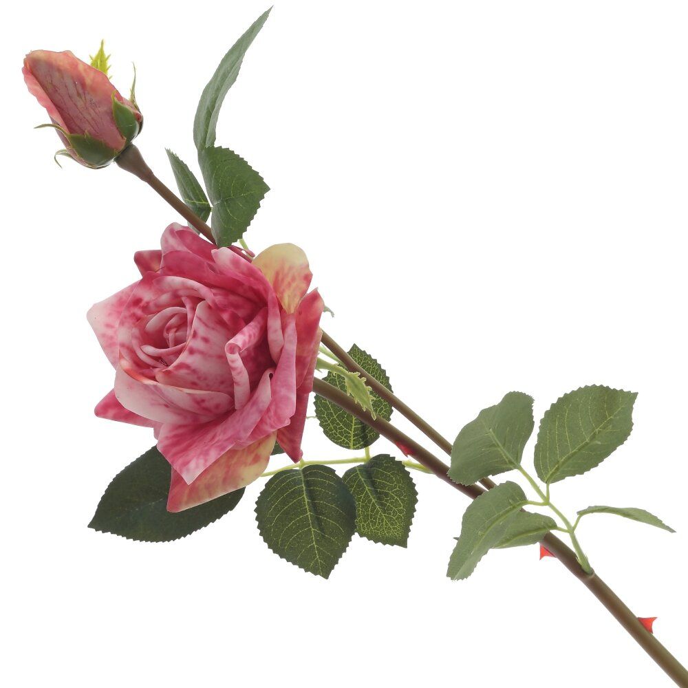 GAEM Цветок искусственный "Роза" (Real Touch), L18 W16 H68 см