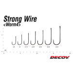 Крючок Decoy одинарный Worm 4 Strong Wire #1/0 (в упаковке 9 штук)