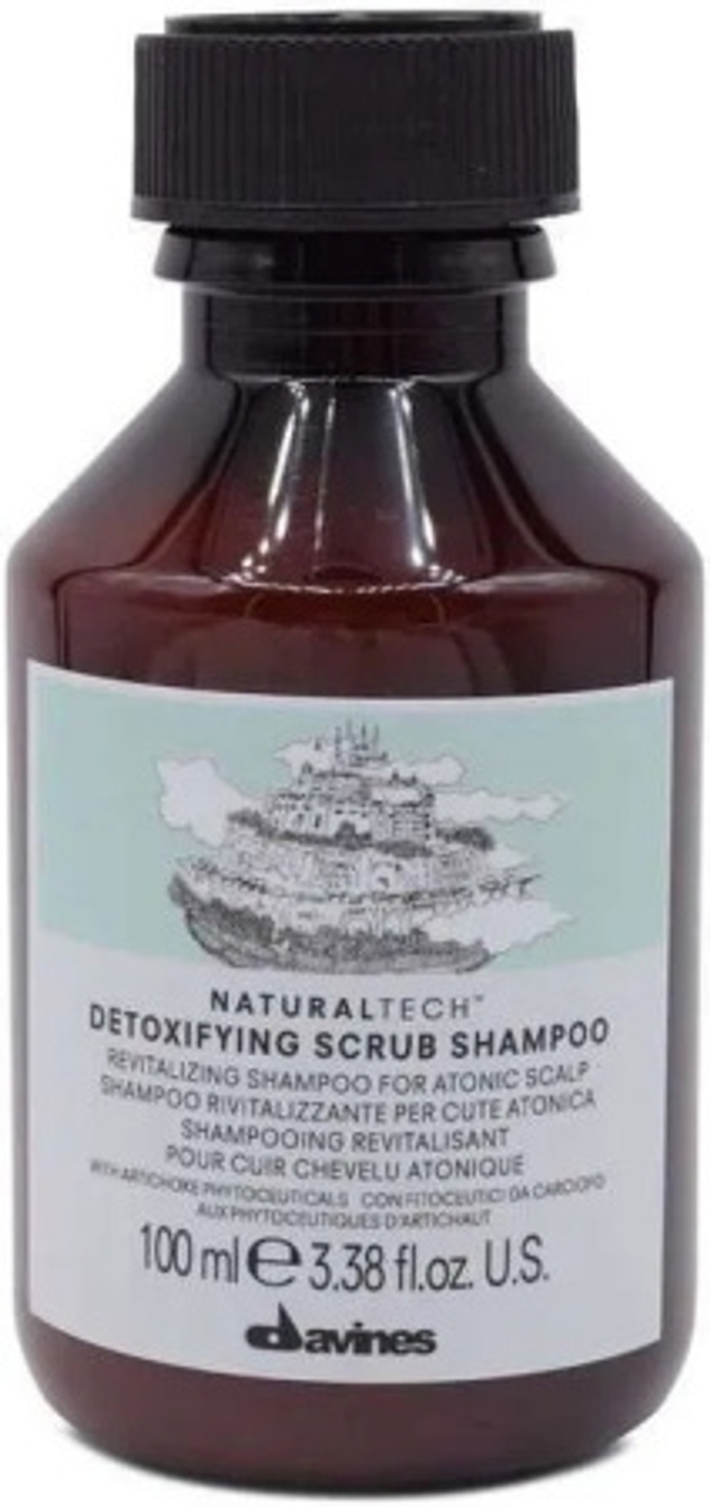 Шампунь-скраб для волос Davines NaturalTech Detoxifying 100 мл