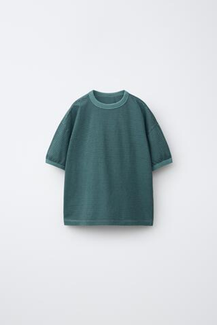 ZARA ФУТБОЛКА В ПОЛОСКУ, УТИНО-СИНИЙ