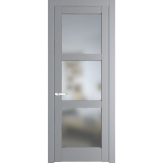 Межкомнатная дверь эмаль Profil Doors 4.6.2PD смоки остеклённая