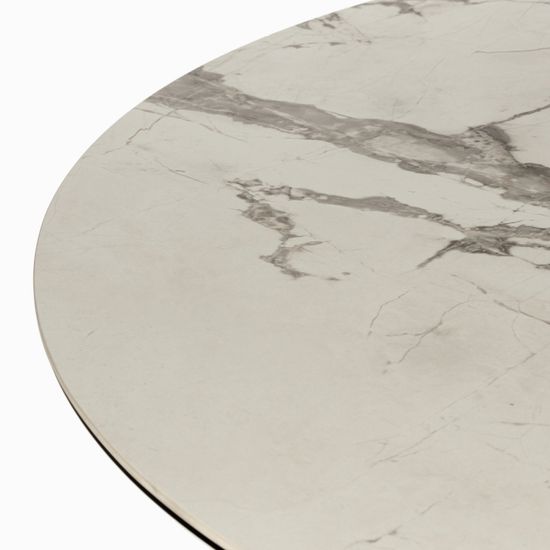 Обеденный стол Elan диаметр 110 (40) раскладывающийся глянец