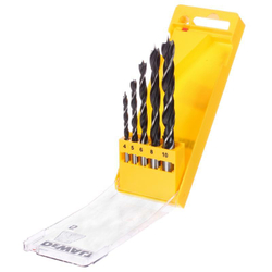 DeWalt, DT4535, Набор спиральных сверл по дереву (5 шт): 4, 5, 6, 8, 10 мм в пластиковой кассете, шт