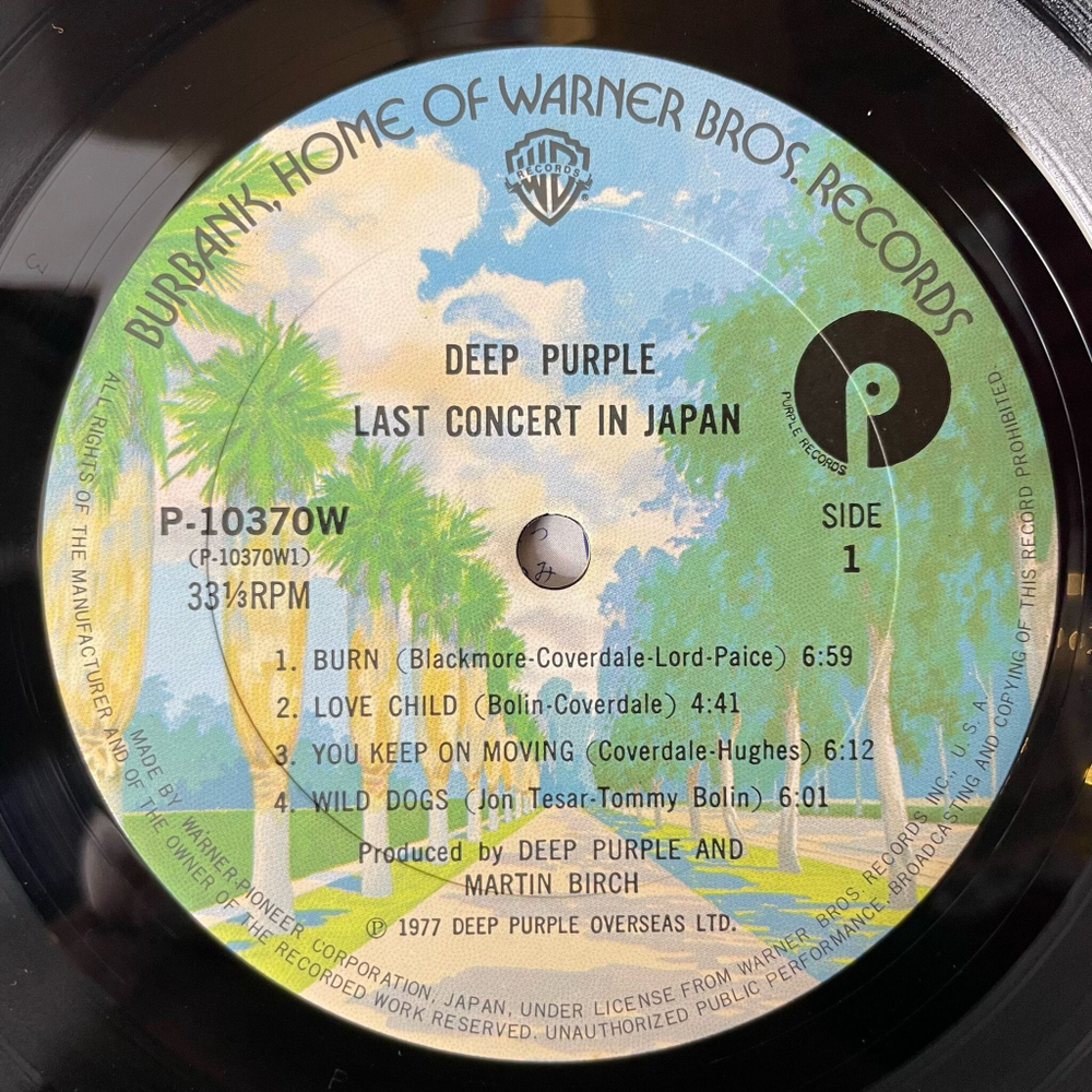 Винтажная виниловая пластинка LP Deep Purple Last Concert In Japan (Japan 1977) (Obi) Soldier Of Fortune