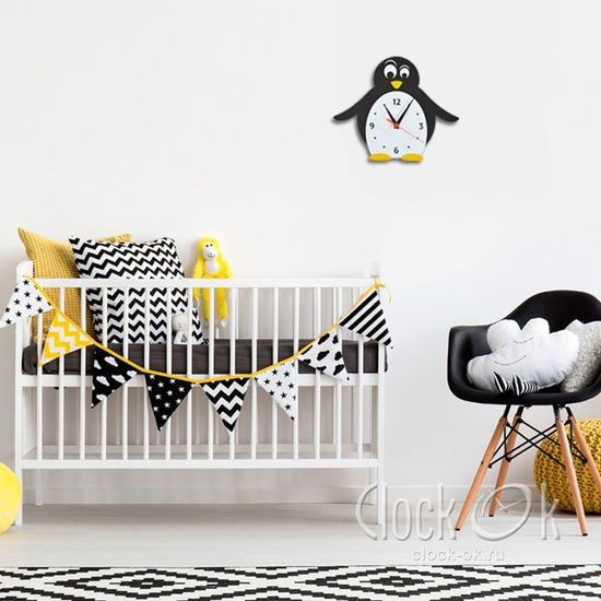 Настенные часы Пингвинчик