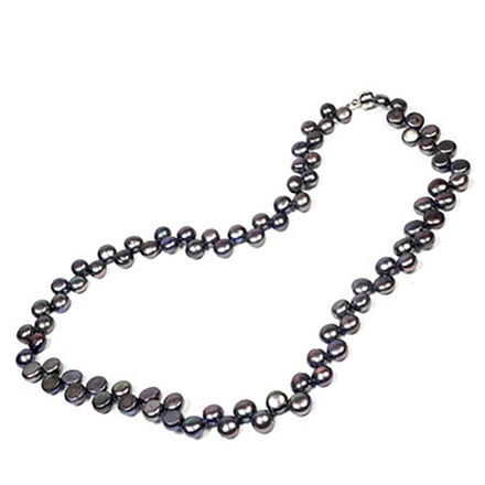 Бусы "Ангелок" жемчуг темный