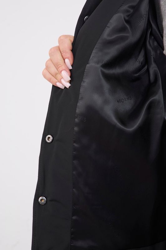 Куртка стеганая короткая, черный