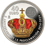 Испания 40 евро, 2024 10-я годовщина - Провозглашение Его Величества Филиппа VI